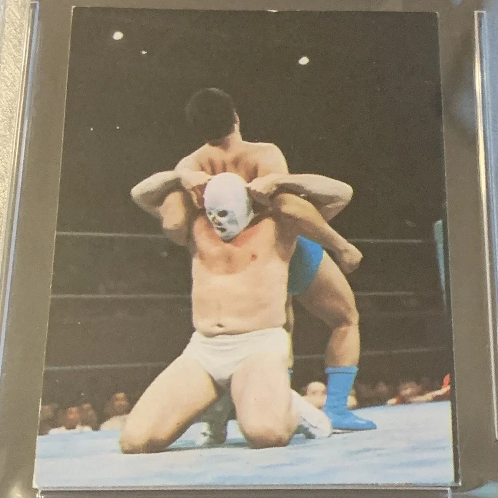 VTG 1976 Yamakatsu All Japan #34 Mr. Wrestling PSA 5 Pop 1 Japanese Wrestling